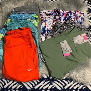 Bundle of leggings and shorts size medium-XL